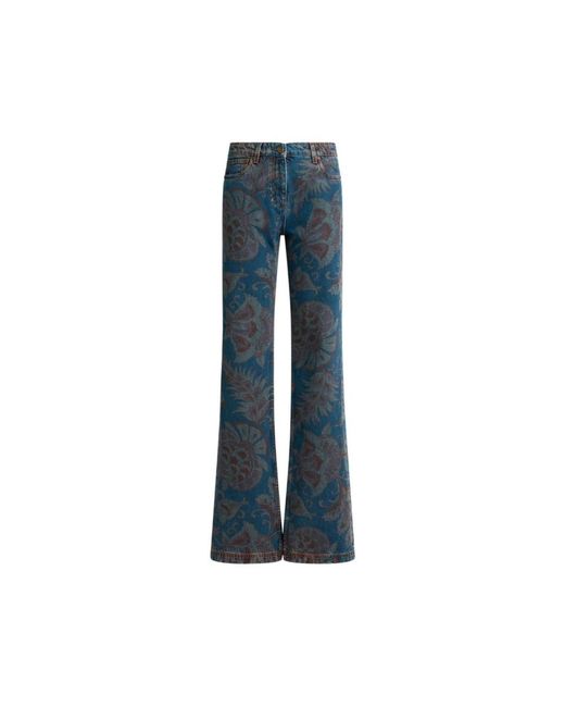 Etro Blue Flared Jeans