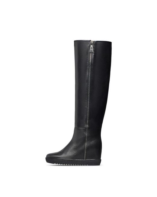 Loriblu Schoenen ,Zwart ,Leer Inner Platform Boots in het Black