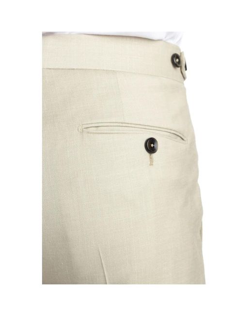 Trousers > suit trousers PT Torino pour homme en coloris Natural