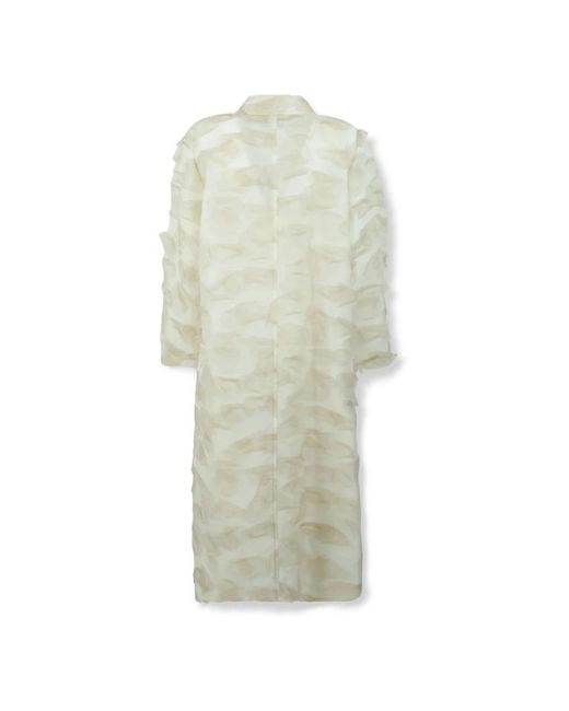Max Mara Mito Overcoat in het White