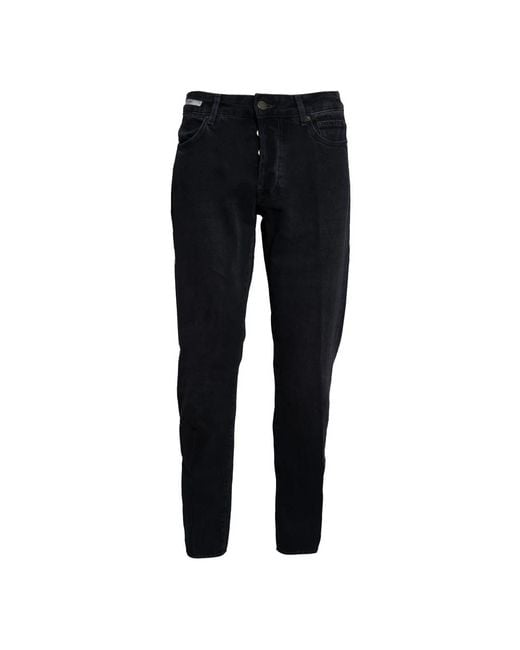 Siviglia Black Slim Fit Jeans for men