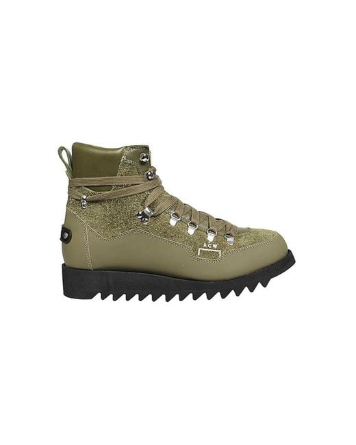 A_COLD_WALL* Leren Veterschoenen in het Green voor heren