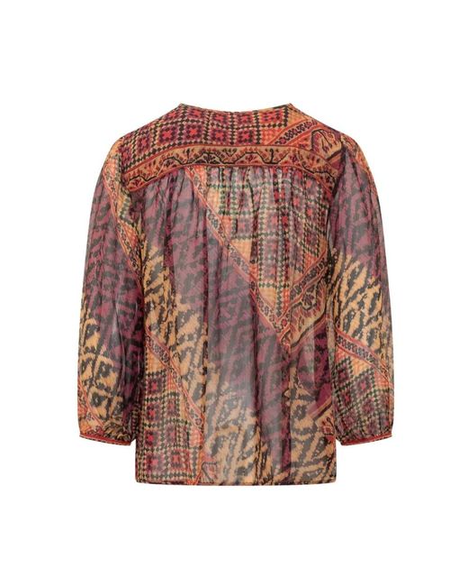 Ba&sh Overhemden ,Rood ,Odetta Blouse in het Brown