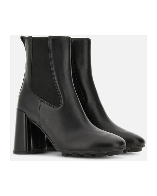 Hogan Black Heeled Boots