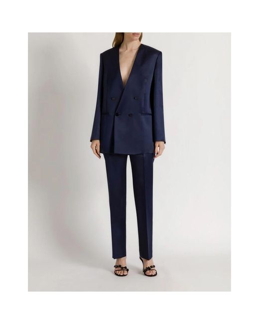 Alberta Ferretti Blue Blazers