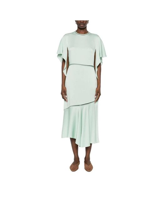 Fabiana Filippi Green Midi Dresses