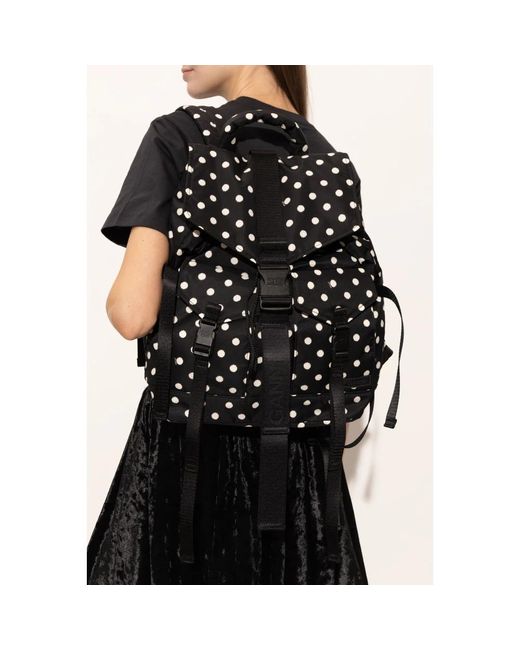 Ganni Dots Re-Tech Backpack in het Black