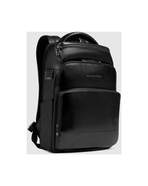 Piquadro Personalisierbarer Laptop-Rucksack 14" in Black für Herren
