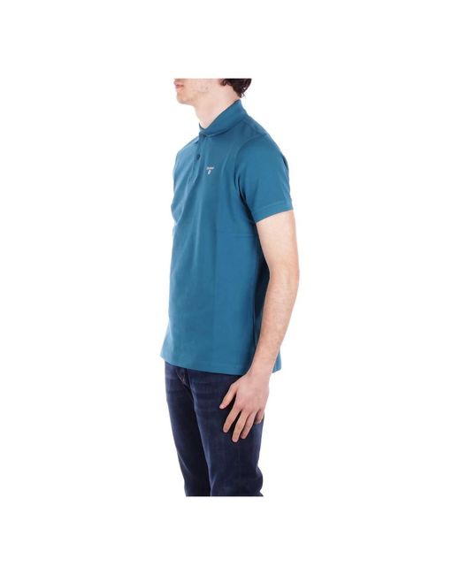 Barbour Tops ,Blauw ,Katoen Blauwe Polo T-Shirts En Polos in het Blue voor heren