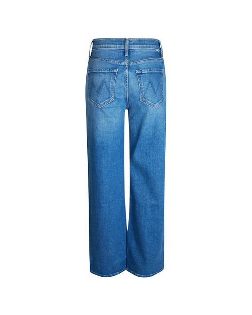 Mother Blue Straight Fit Jeans