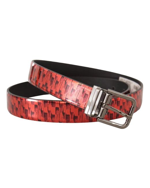 Dolce & Gabbana Red Belts for men