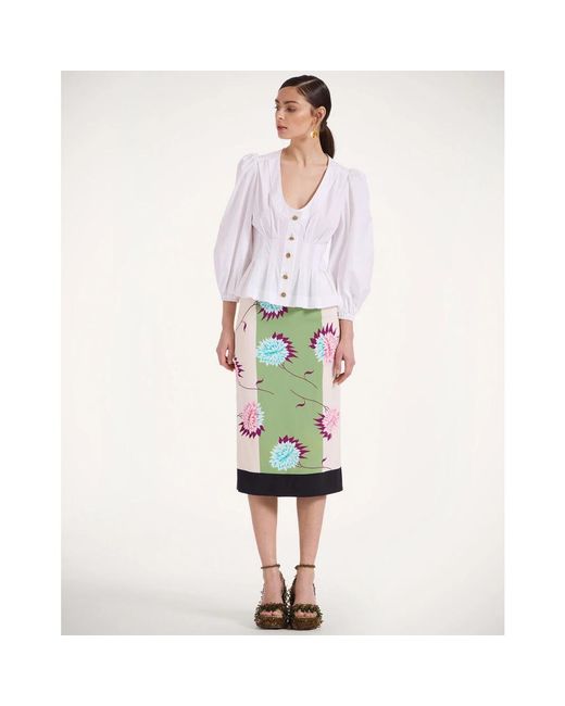 Midi Skirts LaDoubleJ de color Green
