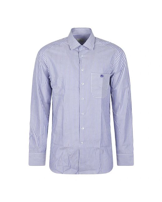 Etro Blue Casual Shirts for men
