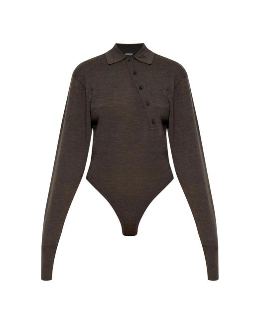 Jacquemus Brown Brauner Merinowollpullover