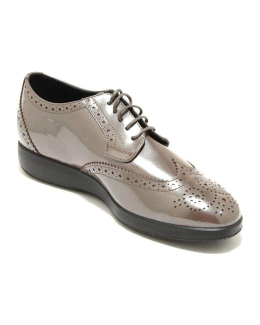 Hogan Metallic Damen Slip-On Lederschuh