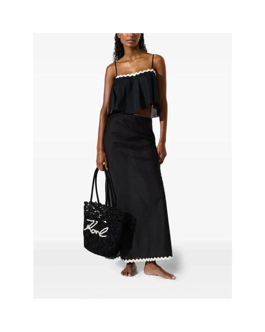 Karl Lagerfeld Black Shopping Bags