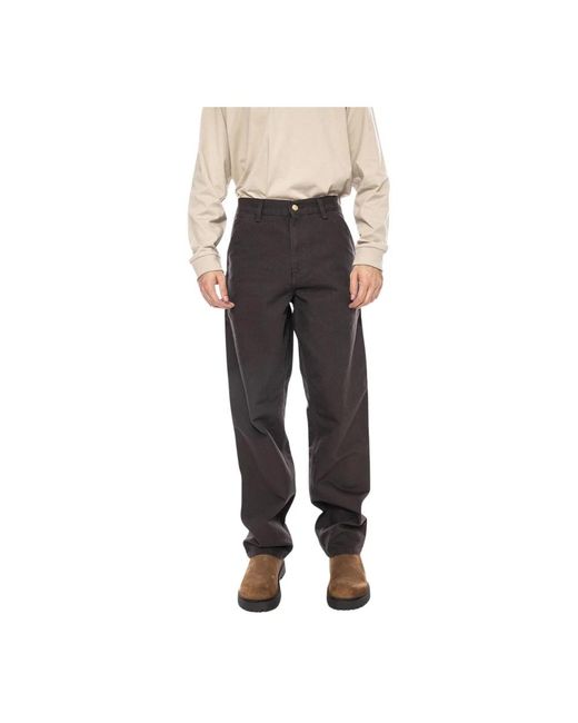 Carhartt Black Straight Trousers for men
