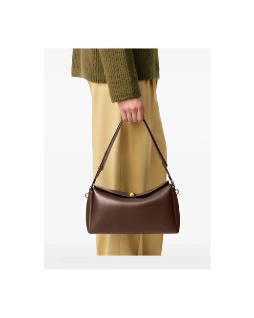 AMI Stijlvolle Leren Tas in het Brown