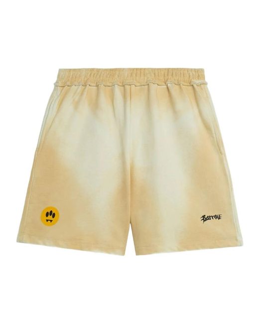 Barrow Yellow Casual Shorts for men