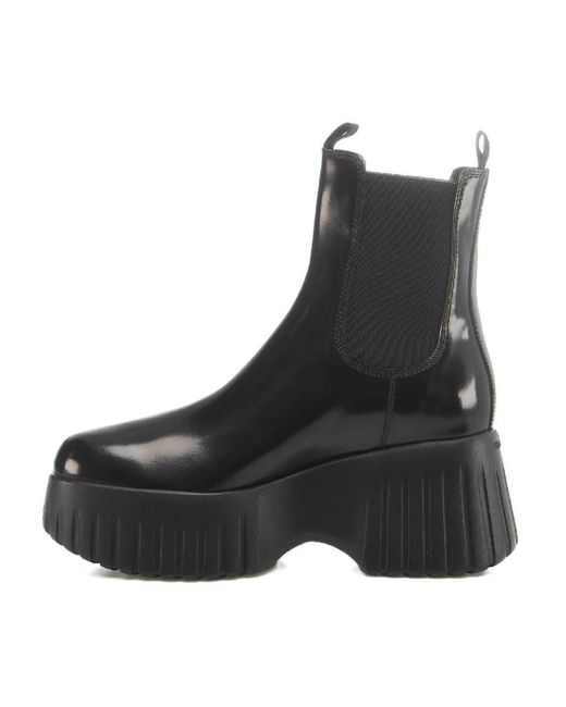 Hogan Black Chelsea Boots