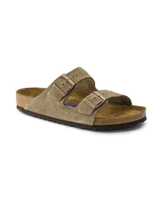 Birkenstock Brown Taupe 951303 Narrow Fit Arizona Plantilla Blanda Sandalias Unisex