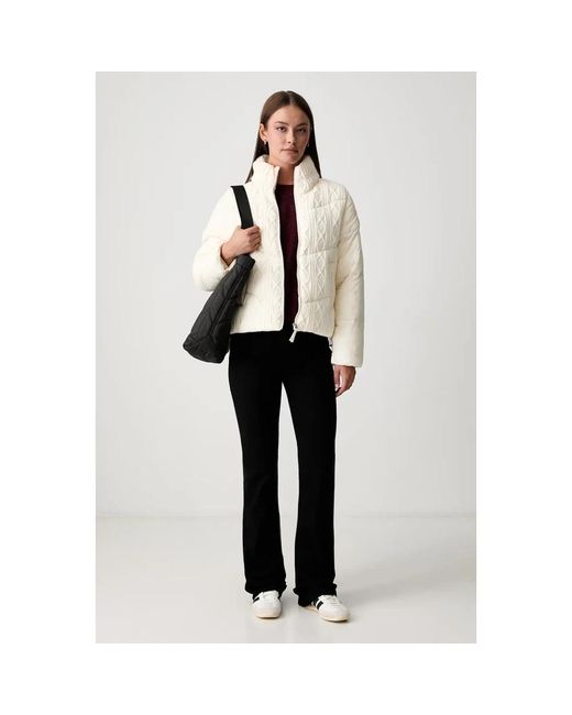 DKNY Gewatteerde Puffer Jas in het White