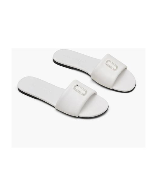 Marc Jacobs White Sliders