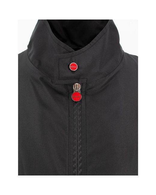 Kiton Jassen ,Zwart ,Klassieke Lichtgewicht Ritsjas in het Black voor heren