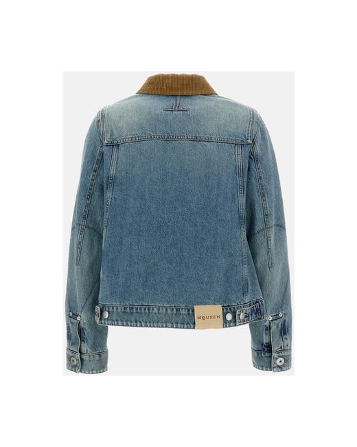 McQueen Blue Denim Jackets