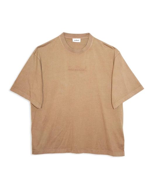 Soulland Guy T-Shirt Garment Dyed in het Natural