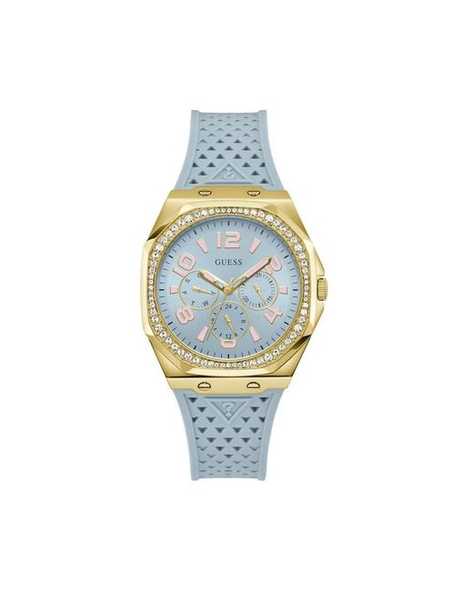 Guess Metallic Blue Synthetic Bracelet Watch