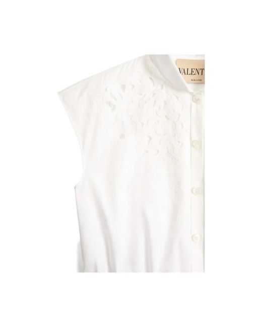 Valentino White Shirt Dresses