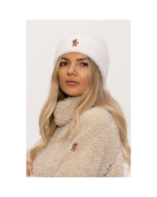 Moncler White Apres-Ski Mütze