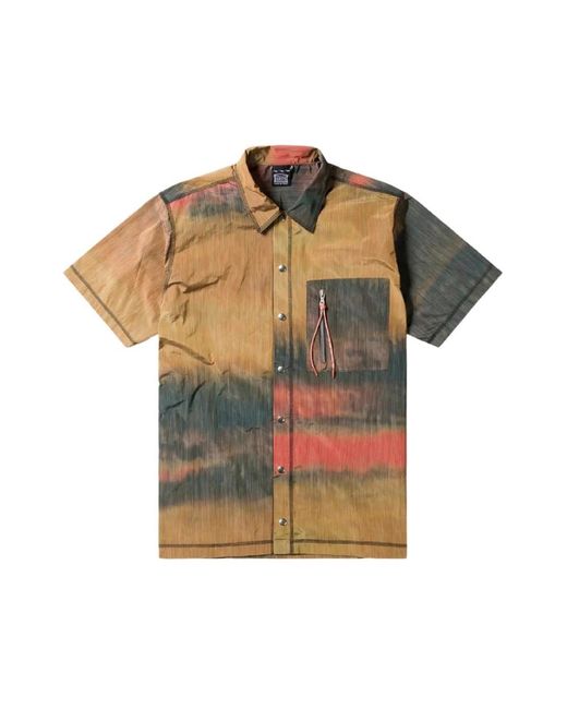 Aries Multicolor Space-dye shirt mit vintage-nähten