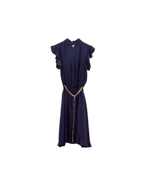 Fracomina Blue Shirt Dresses