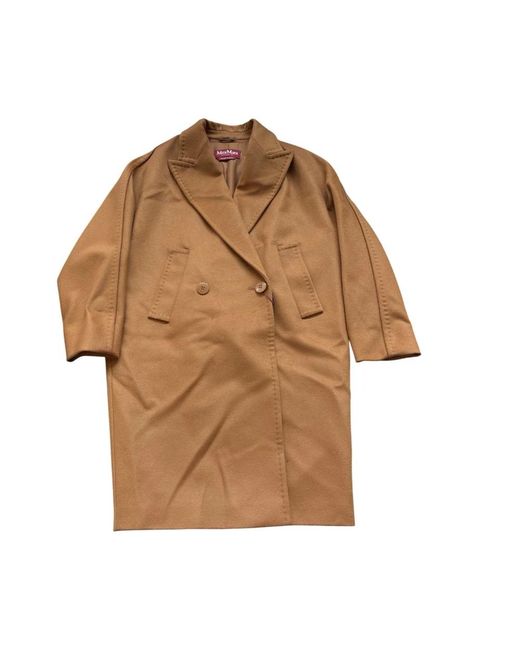 Max Mara Brown Double-Breasted Coats