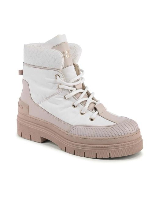 Lace-Up Boots di Tommy Hilfiger in Gray
