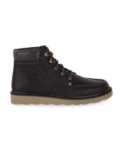 Caterpillar Black Lace-Up Boots for men