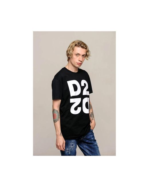 DSquared² Black T-Shirts for men