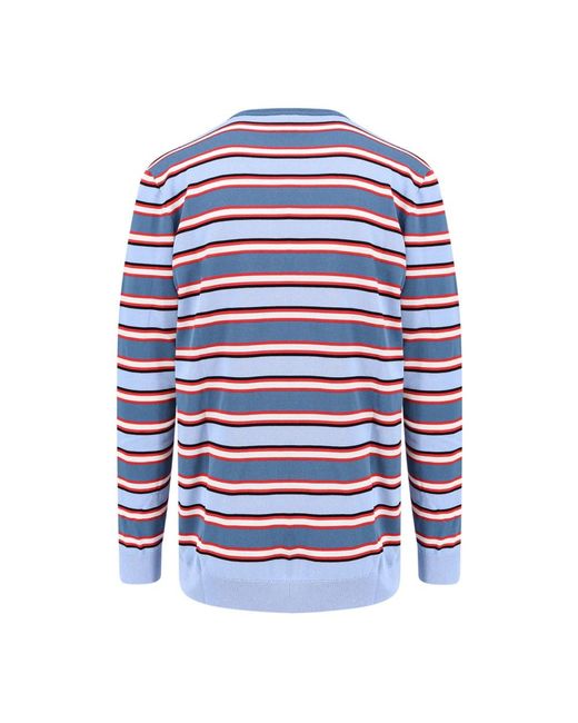 Dior Blue Round-Neck Knitwear for men