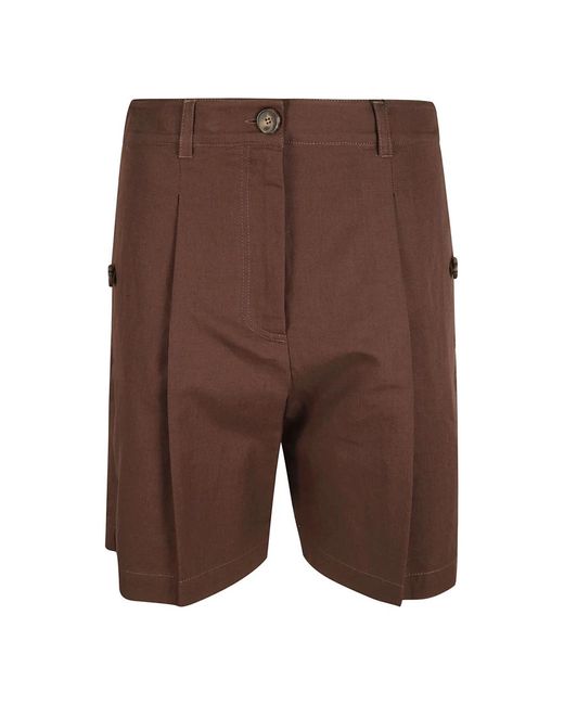 Shorts marrón para conjuntos de fin de semana Weekend by Maxmara de color Brown