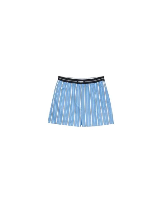 Short Shorts MSGM de color Blue