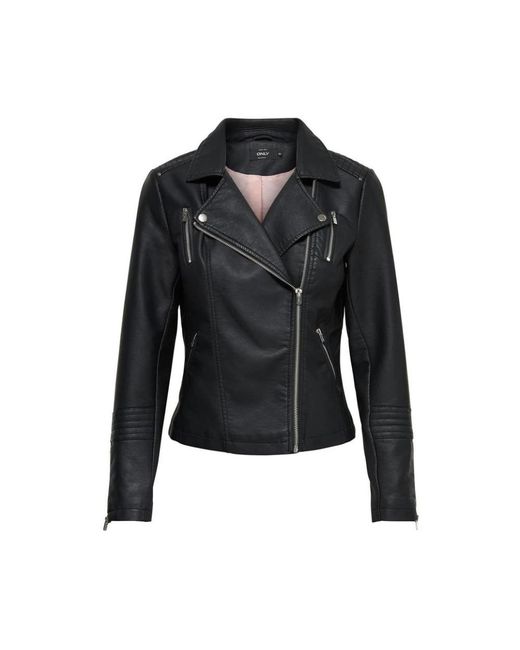 ONLY Black Leather Jackets