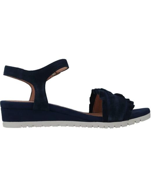 Stonefly Schoenen ,Zwart ,Velours Wedges Voor Vrouwen in het Blue