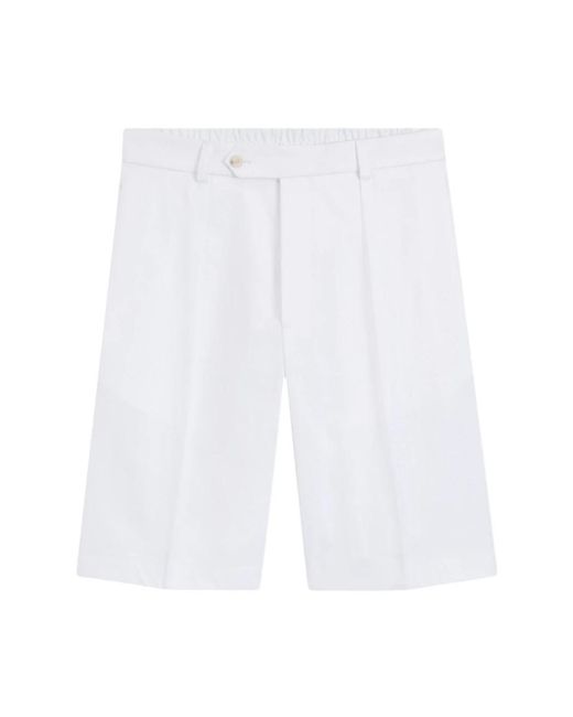 Boss White Casual Shorts for men