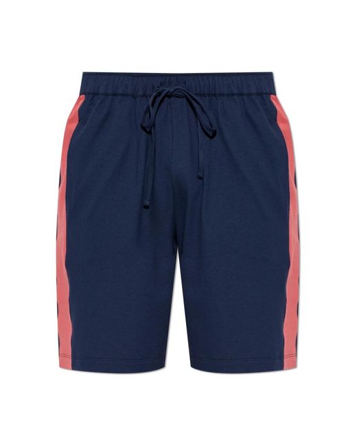 Hanro Cotton Shorts in het Blue voor heren