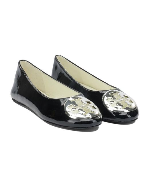 Tory Burch Black Ballerinas