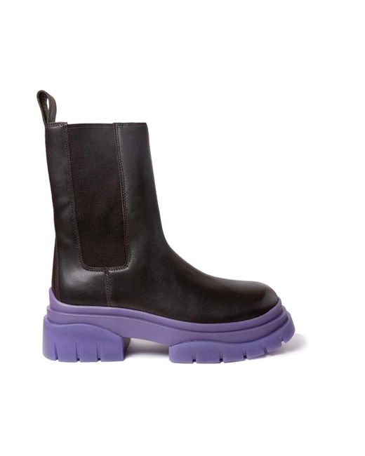 Ash Purple Chelsea Boots for men