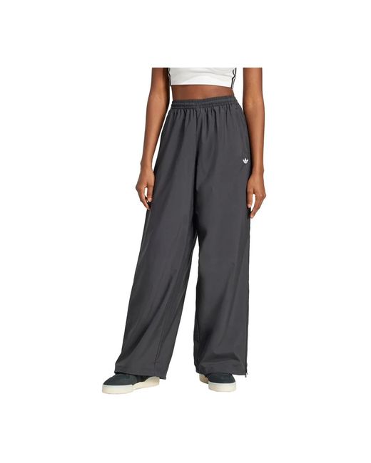 Wide Trousers Adidas de color Gray