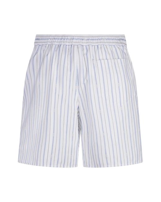 McQueen Blue Casual Shorts for men